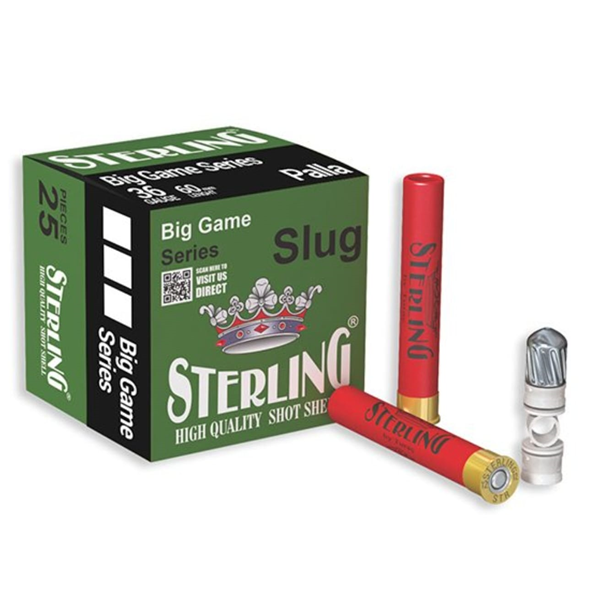 STERLING 36 Cal. Slug Tek Kurşun Av Fişeği